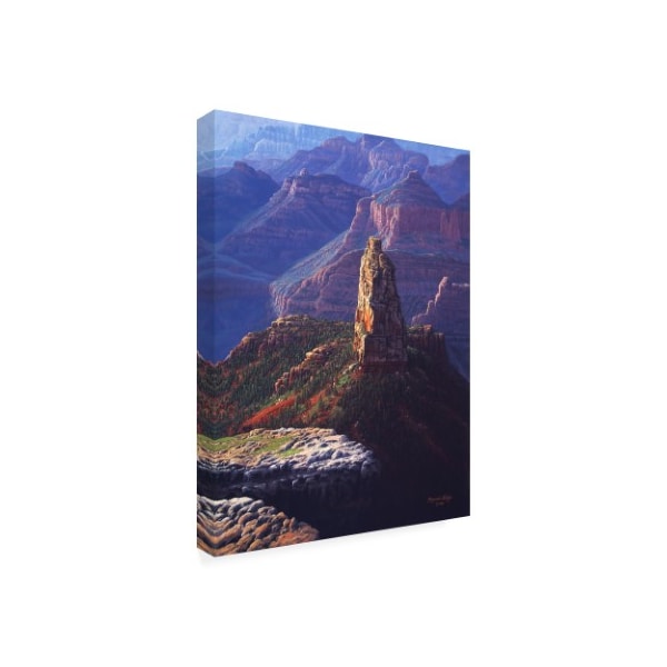 R W Hedge 'The Guardian Canyon' Canvas Art,35x47